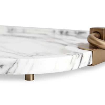 Uttermost Accessories Uttermost Hippodrome Tray - Arabescato Marble House of Isabella UK