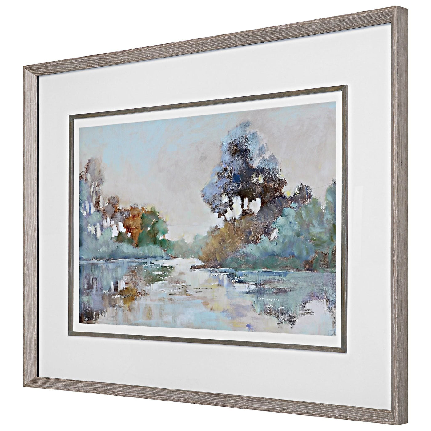 Uttermost Accessories Uttermost Morning Lake Watercolor Framed Print House of Isabella UK