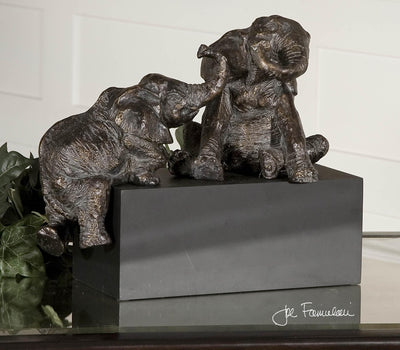 Uttermost Accessories Uttermost Playful Pachyderms Bronze Figurines House of Isabella UK