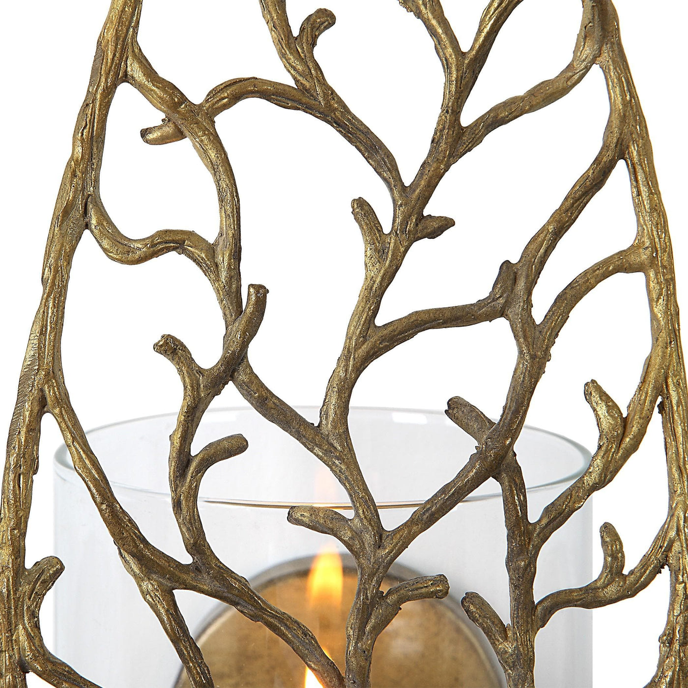 Uttermost Accessories Woodland Treasure Gold Candle Holder House of Isabella UK