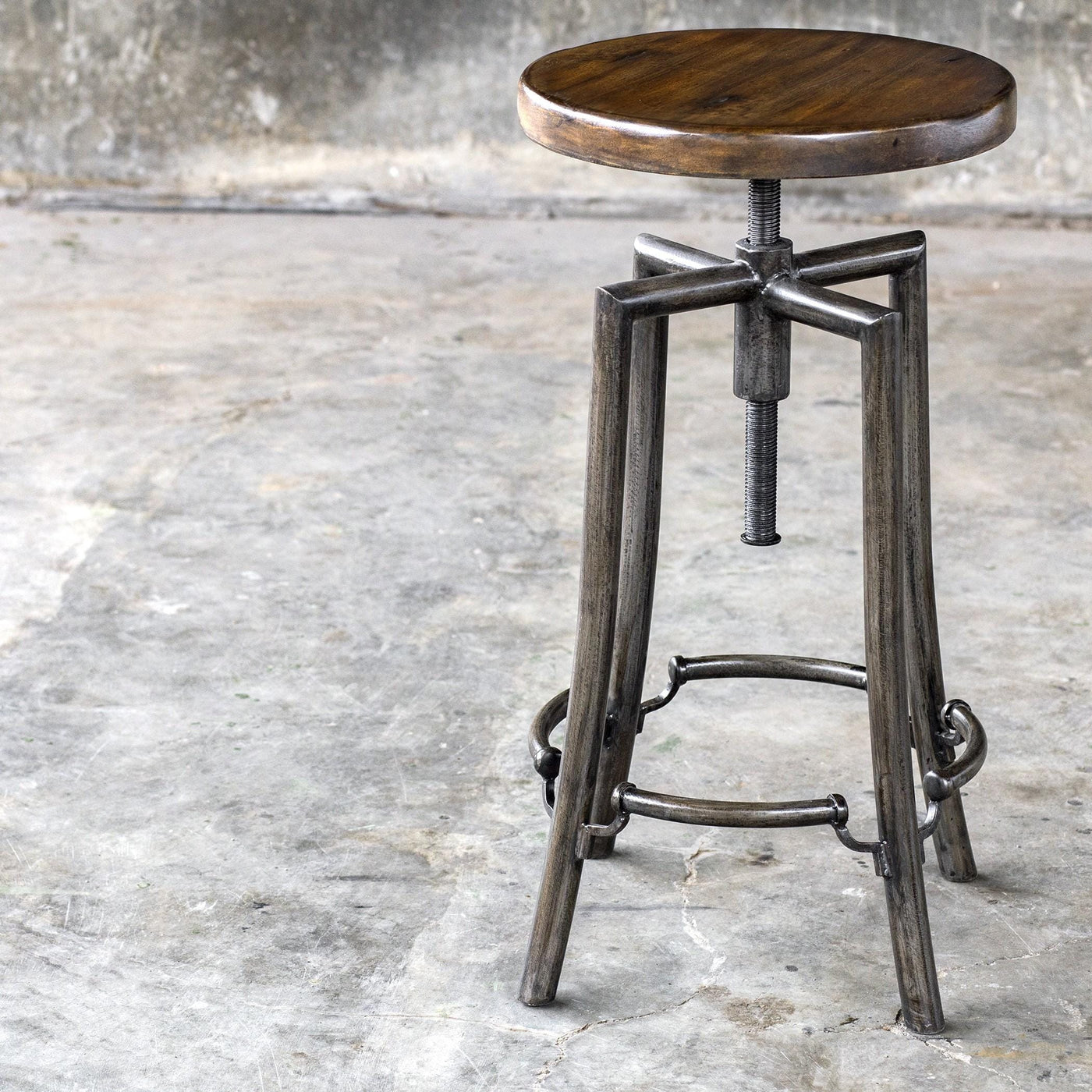 Uttermost Dining Westlyn Industrial Bar Stool House of Isabella UK