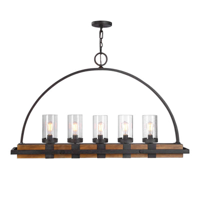 Uttermost Lighting Atwood 5 Light Rustic Linear Chandelier House of Isabella UK