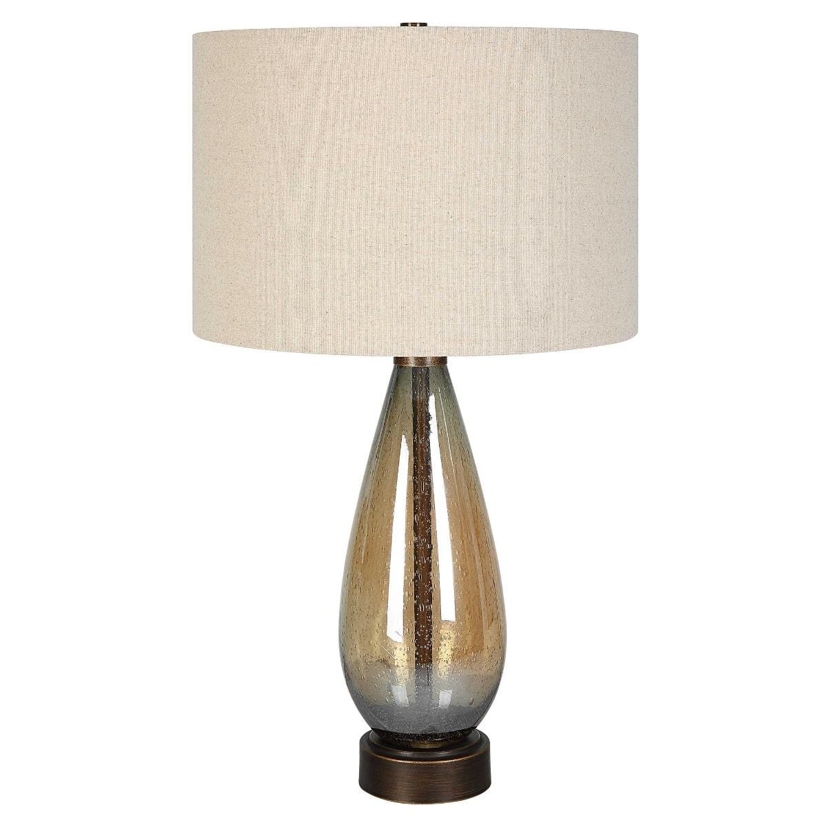 Uttermost Lighting Baltic Teardrop Glass Table Lamp House of Isabella UK