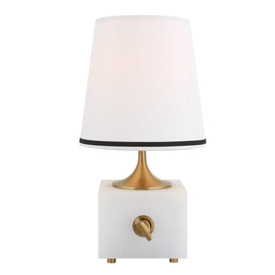 Uttermost Lighting Blockhead Mini Lamp - Satin Brass House of Isabella UK