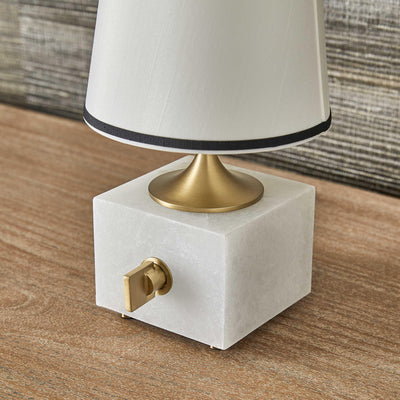 Uttermost Lighting Blockhead Mini Lamp - Satin Brass House of Isabella UK
