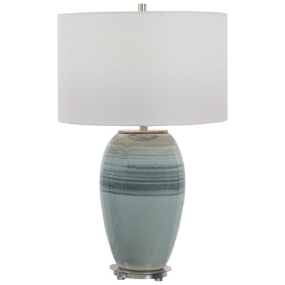 Uttermost Lighting Caicos Teal Table Lamp House of Isabella UK