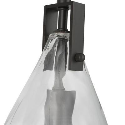 Uttermost Lighting Campester 1 Light Watered Glass Mini Pendant House of Isabella UK