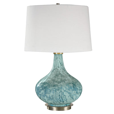 Uttermost Lighting Celinda Blue Gray Glass Lamp House of Isabella UK