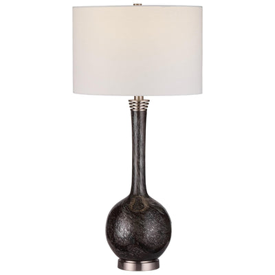 Uttermost Lighting Cosmos Charcoal Glass Table Lamp House of Isabella UK