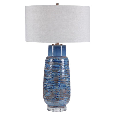 Uttermost Lighting Magellan Blue Table Lamp House of Isabella UK