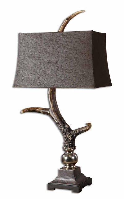 Uttermost Lighting Stag Horn Dark Shade Table Lamp House of Isabella UK