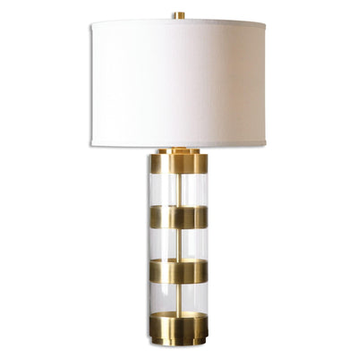 Uttermost Lighting Uttermost Angora Brushed Brass Table Lamp House of Isabella UK