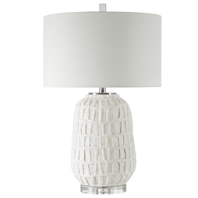 Uttermost Lighting Uttermost Caelina Textured White Table Lamp House of Isabella UK