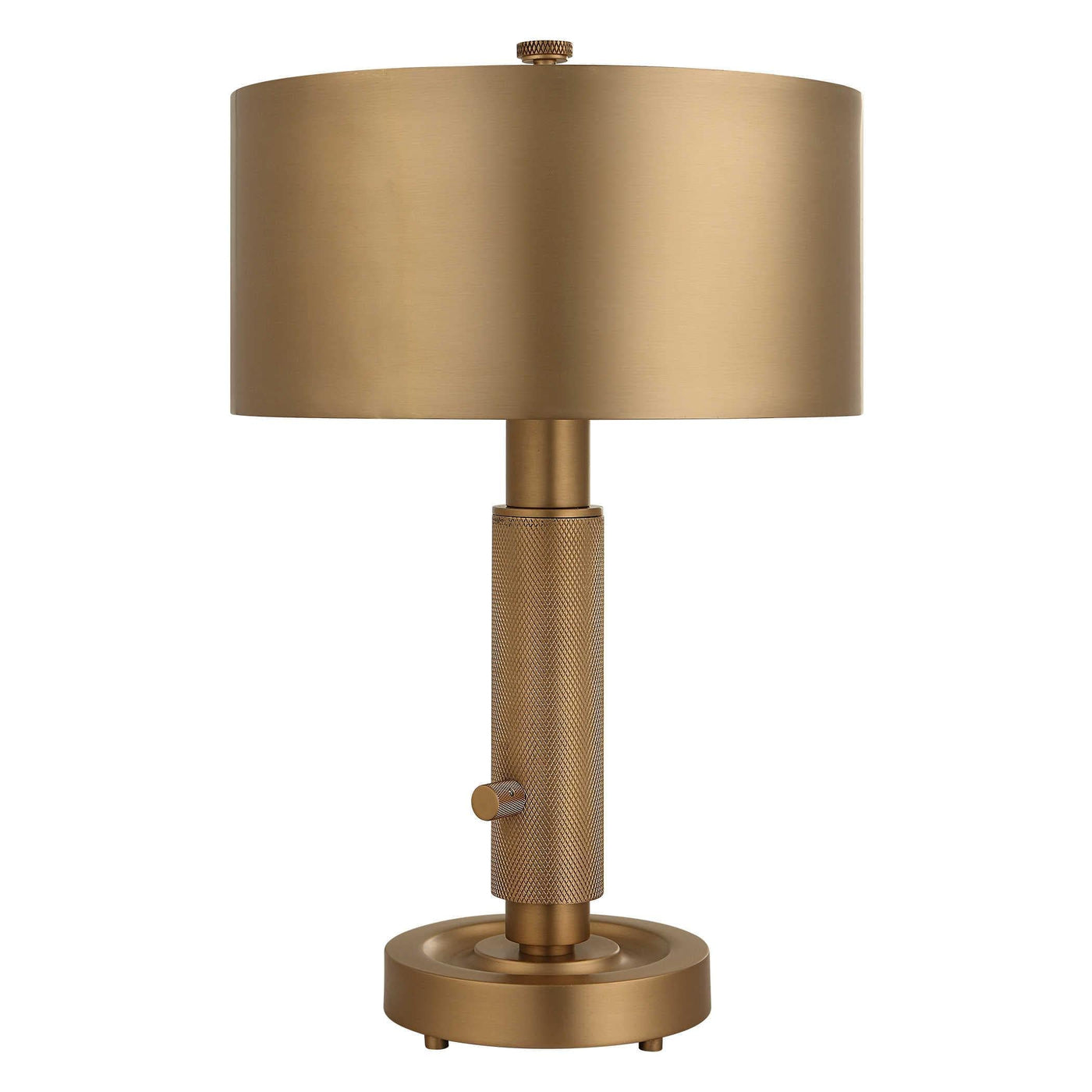 Uttermost Lighting Uttermost Knurl Mini Lamp - Brass House of Isabella UK