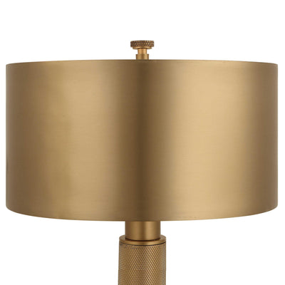 Uttermost Lighting Uttermost Knurl Mini Lamp - Brass House of Isabella UK