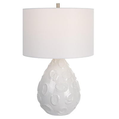 Uttermost Lighting Uttermost Loop White Glaze Table Lamp House of Isabella UK