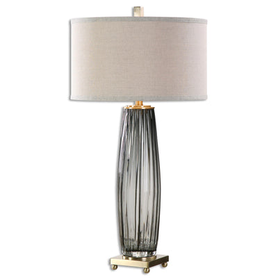 Uttermost Lighting Vilminore Gray Glass Table Lamp House of Isabella UK