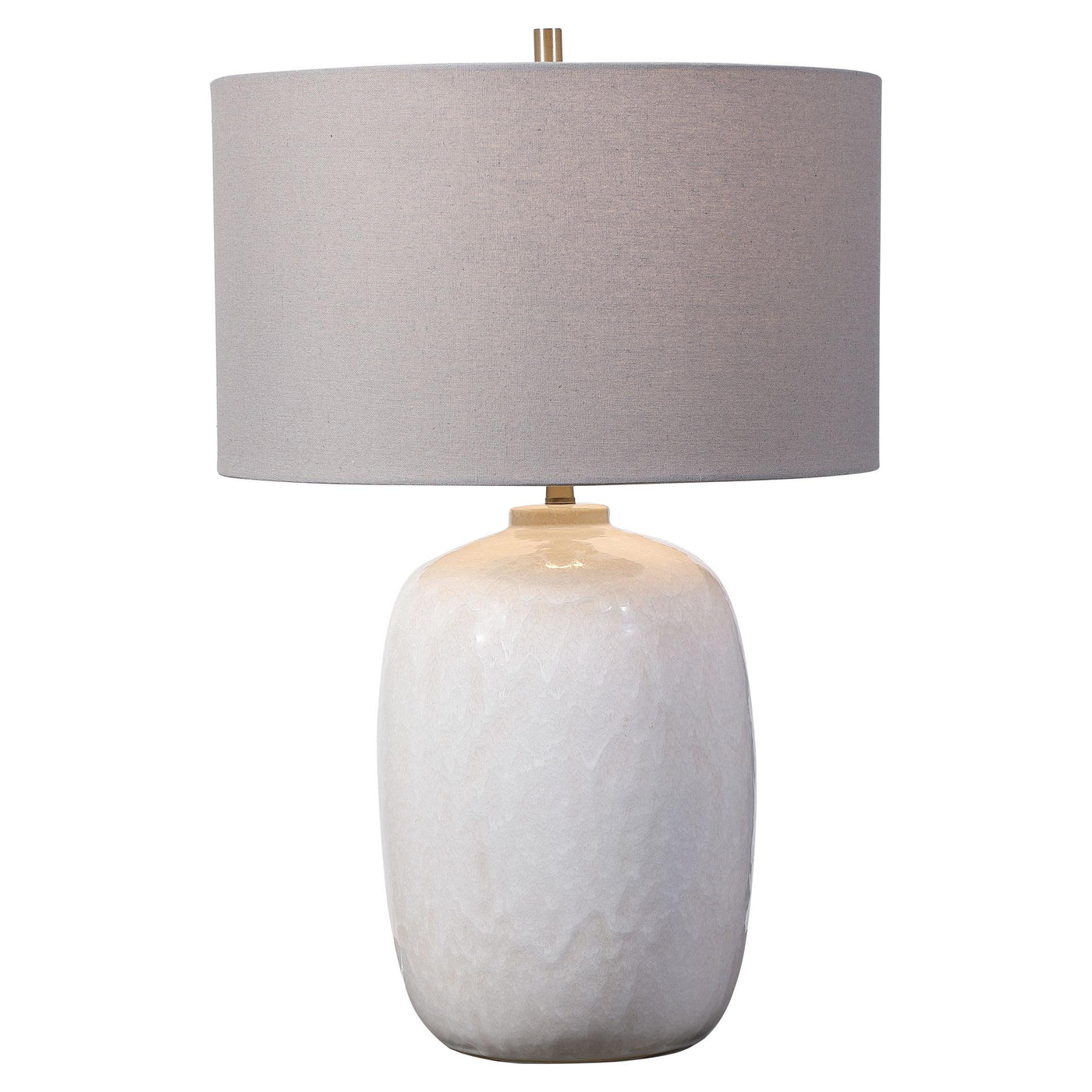 Uttermost Lighting Winterscape White Glaze Table Lamp House of Isabella UK