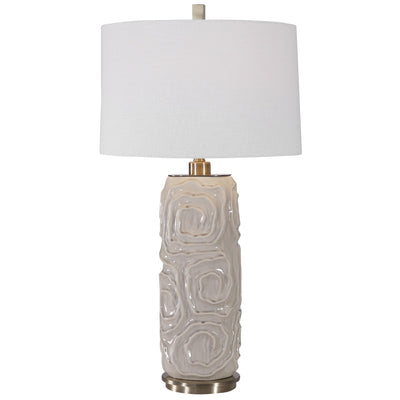 Uttermost Lighting Zade Warm Gray Table Lamp House of Isabella UK