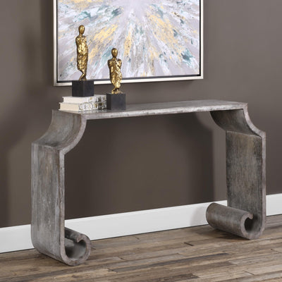 Uttermost Living Agathon Stone Gray Console Table House of Isabella UK