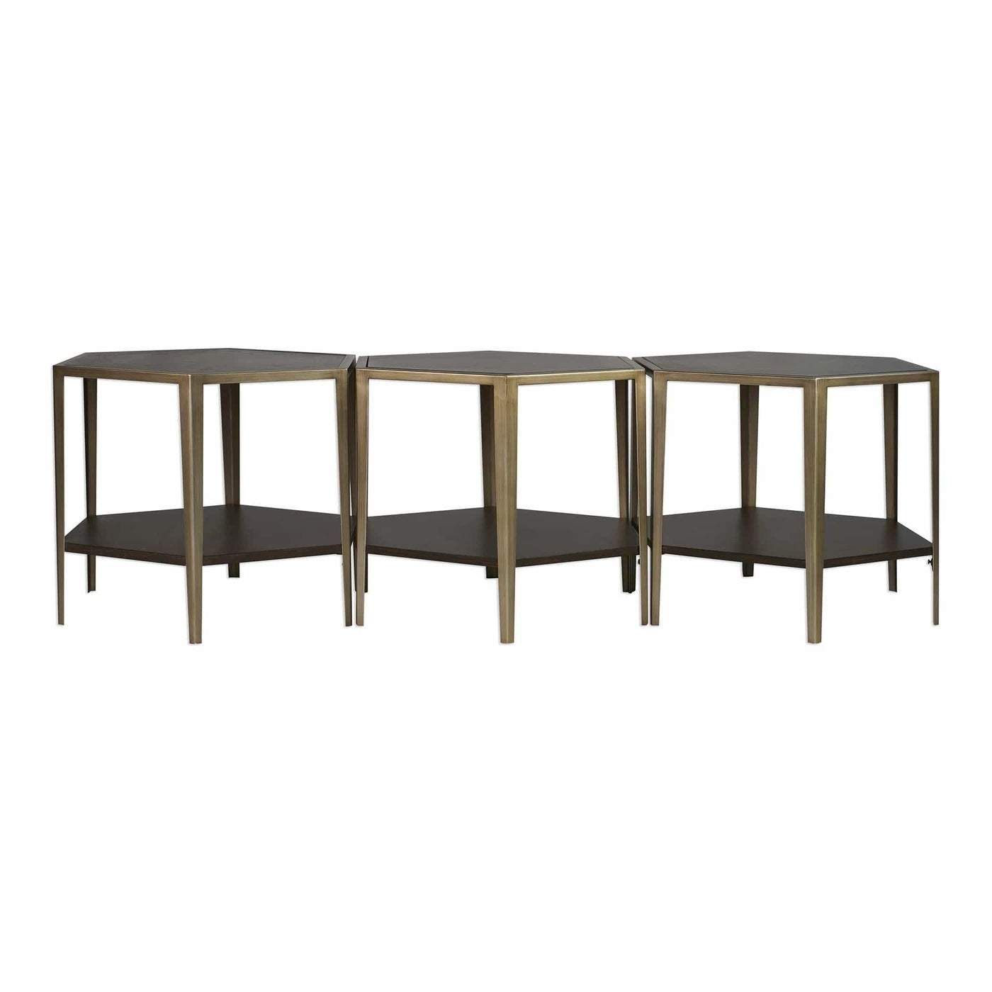 Uttermost Living Alicia Geometric Accent Table House of Isabella UK