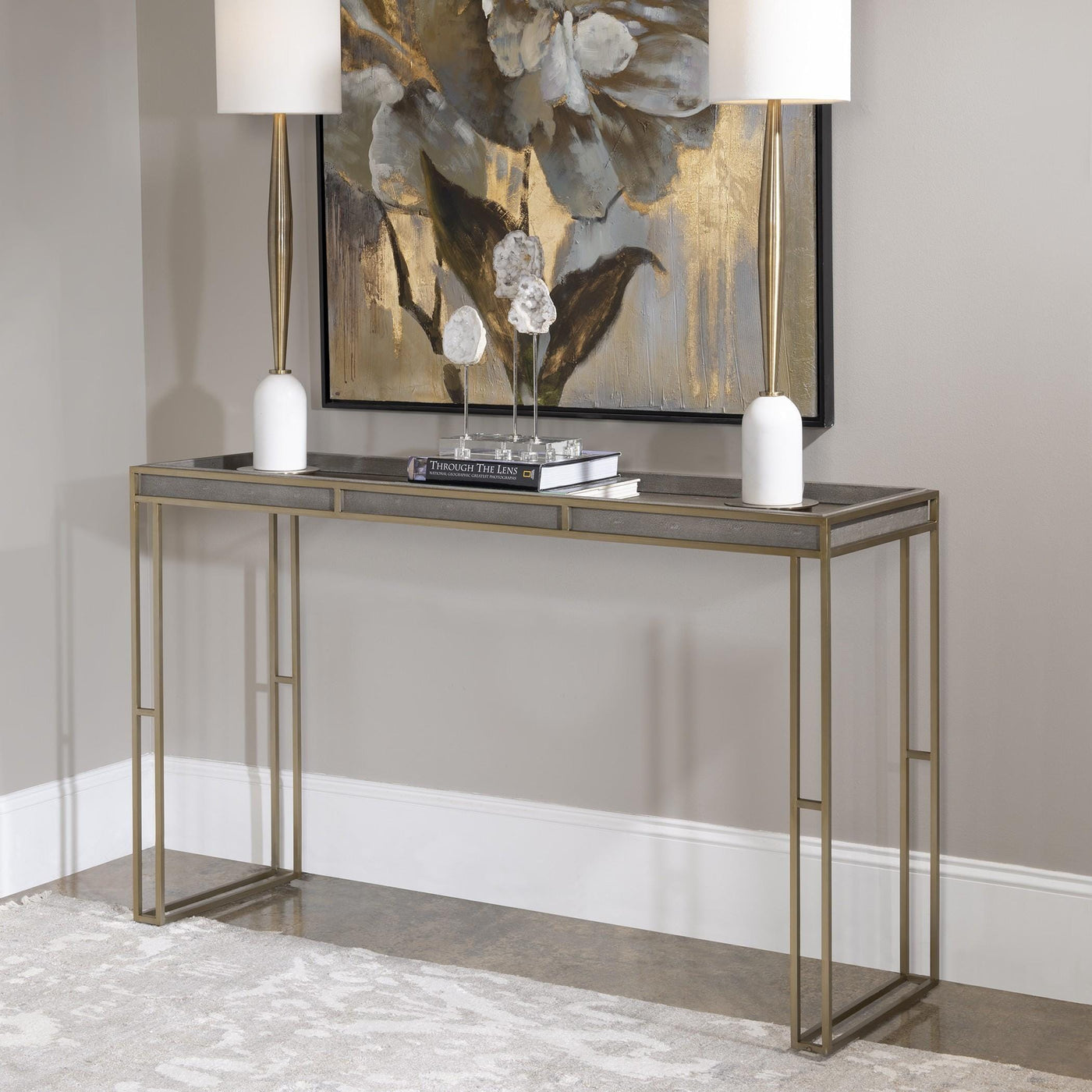 Uttermost Living Cardew Modern Console Table House of Isabella UK
