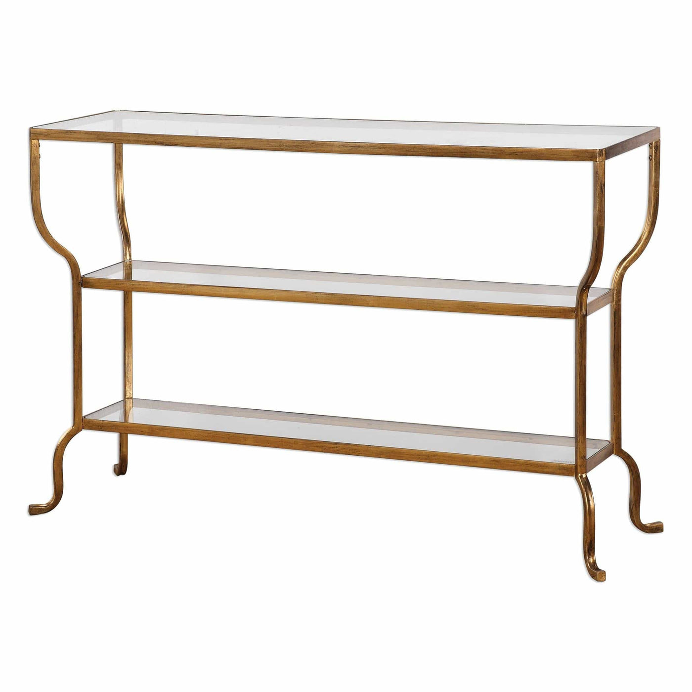 Uttermost Living Deline Gold Console Table House of Isabella UK