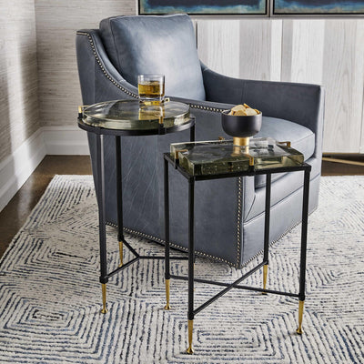 Uttermost Living Ice Block Accent Table - Round House of Isabella UK