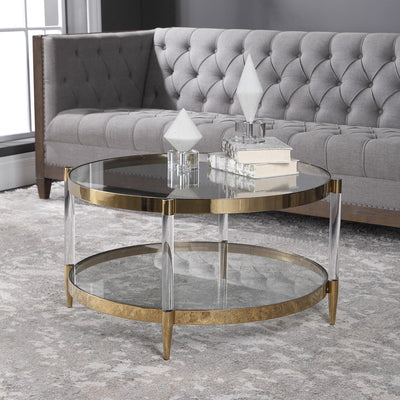Uttermost Living Kellen Glass Coffee Table House of Isabella UK