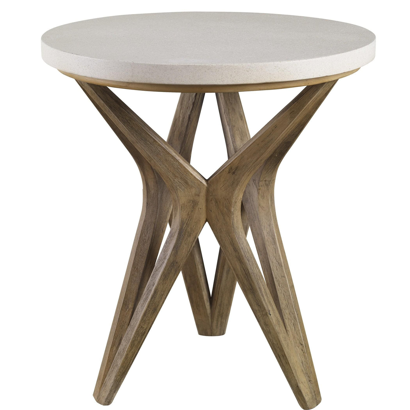 Uttermost Living Marnie Limestone Side Table House of Isabella UK