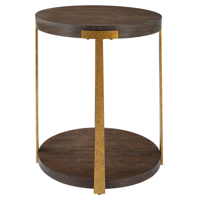 Uttermost Living Palisade Round Wood Side Table House of Isabella UK
