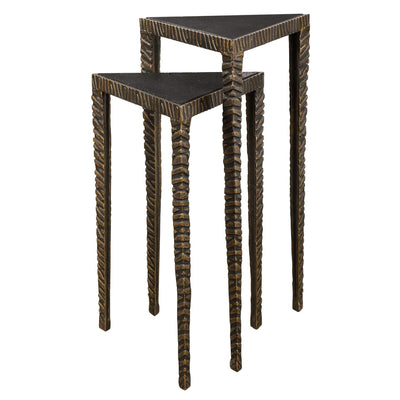 Uttermost Living Samiria Triangular Accent Tables, S/2 House of Isabella UK