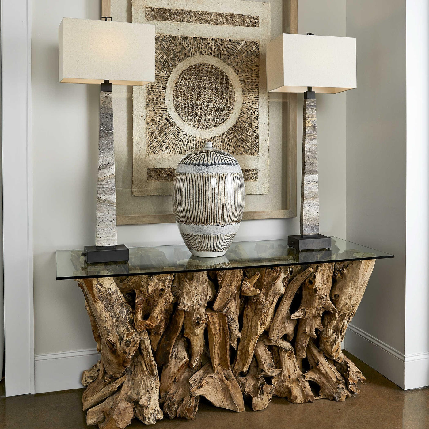 Uttermost Living Teak Root Console Table House of Isabella UK