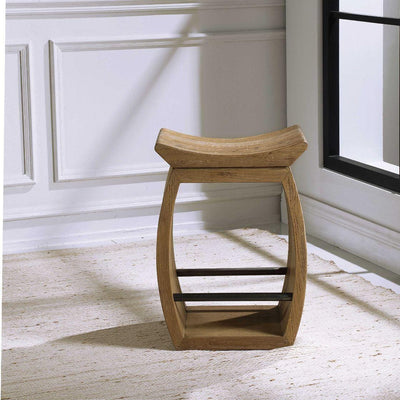 Uttermost Living Uttermost Connor Modern Wood Counter Stool House of Isabella UK