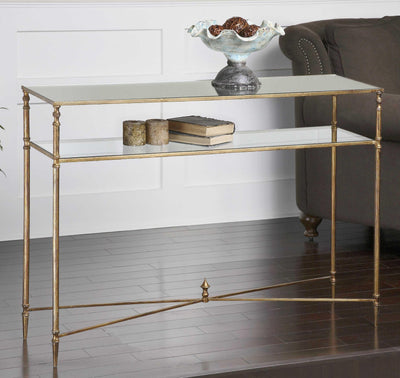 Uttermost Living Uttermost Henzler Mirrored Glass Console Table House of Isabella UK
