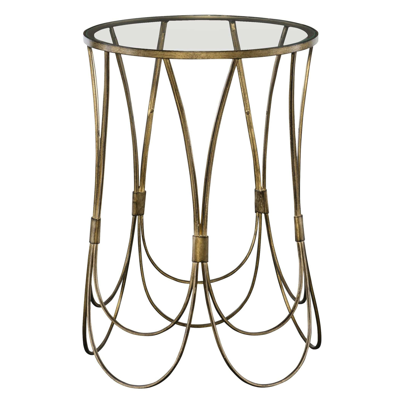 Uttermost Living Uttermost Kalindra Gold Accent Table House of Isabella UK