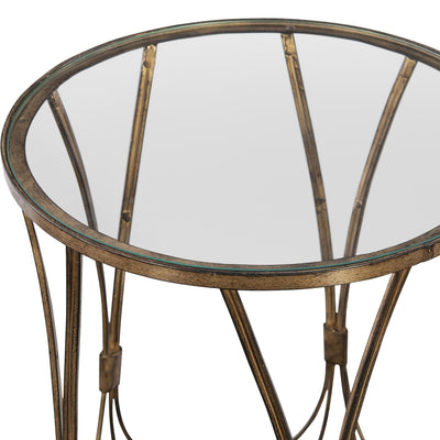 Uttermost Living Uttermost Kalindra Gold Accent Table House of Isabella UK