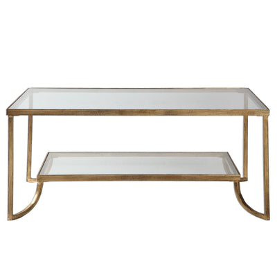 Uttermost Living Uttermost Katina Gold Leaf Coffee Table House of Isabella UK
