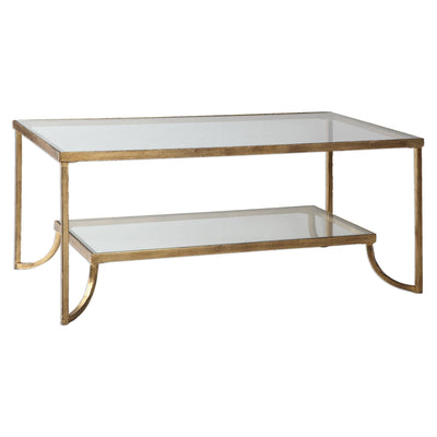 Uttermost Living Uttermost Katina Gold Leaf Coffee Table House of Isabella UK
