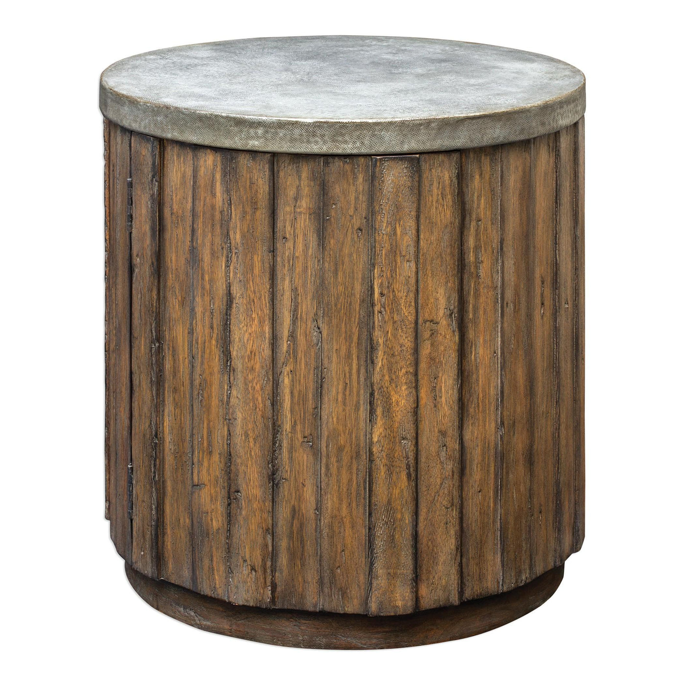 Uttermost Living Uttermost Maxfield Wooden Drum Side Table House of Isabella UK