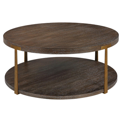 Uttermost Living Uttermost Palisade Round Wood Coffee Table House of Isabella UK