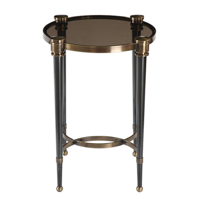 Uttermost Living Uttermost Thora Brushed Black Accent Table House of Isabella UK