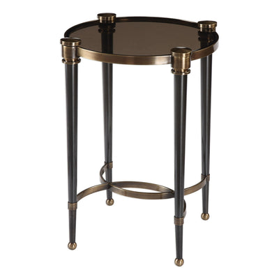 Uttermost Living Uttermost Thora Brushed Black Accent Table House of Isabella UK