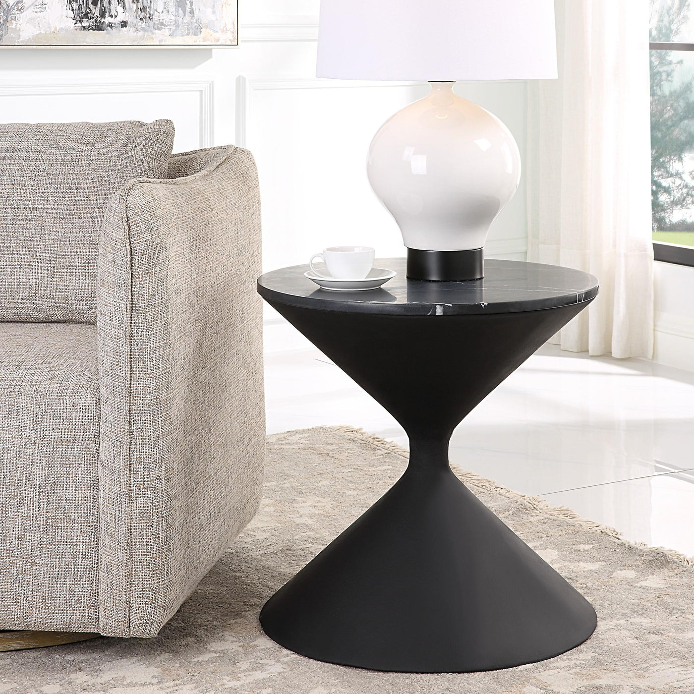 Uttermost Living Uttermost Time's Up Hourglass Shaped Side Table House of Isabella UK
