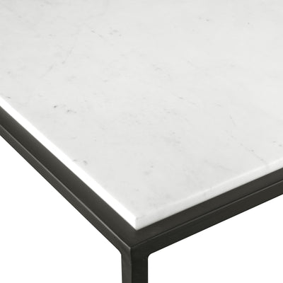 Uttermost Living Vola Modern White Marble Coffee Table House of Isabella UK
