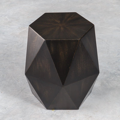 Uttermost Living Volker Black Geometric Accent Table House of Isabella UK