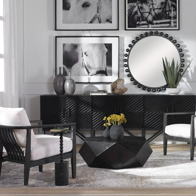Uttermost Living Volker Small Black Coffee Table House of Isabella UK