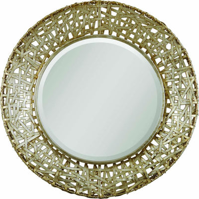 Uttermost Mirrors Alita Champagne Woven Metal Mirror House of Isabella UK
