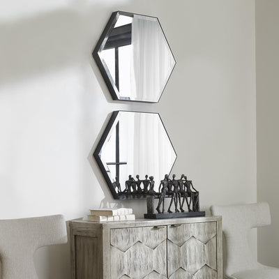 Uttermost Mirrors Amaya Octagonal Mirrors, S/2 House of Isabella UK
