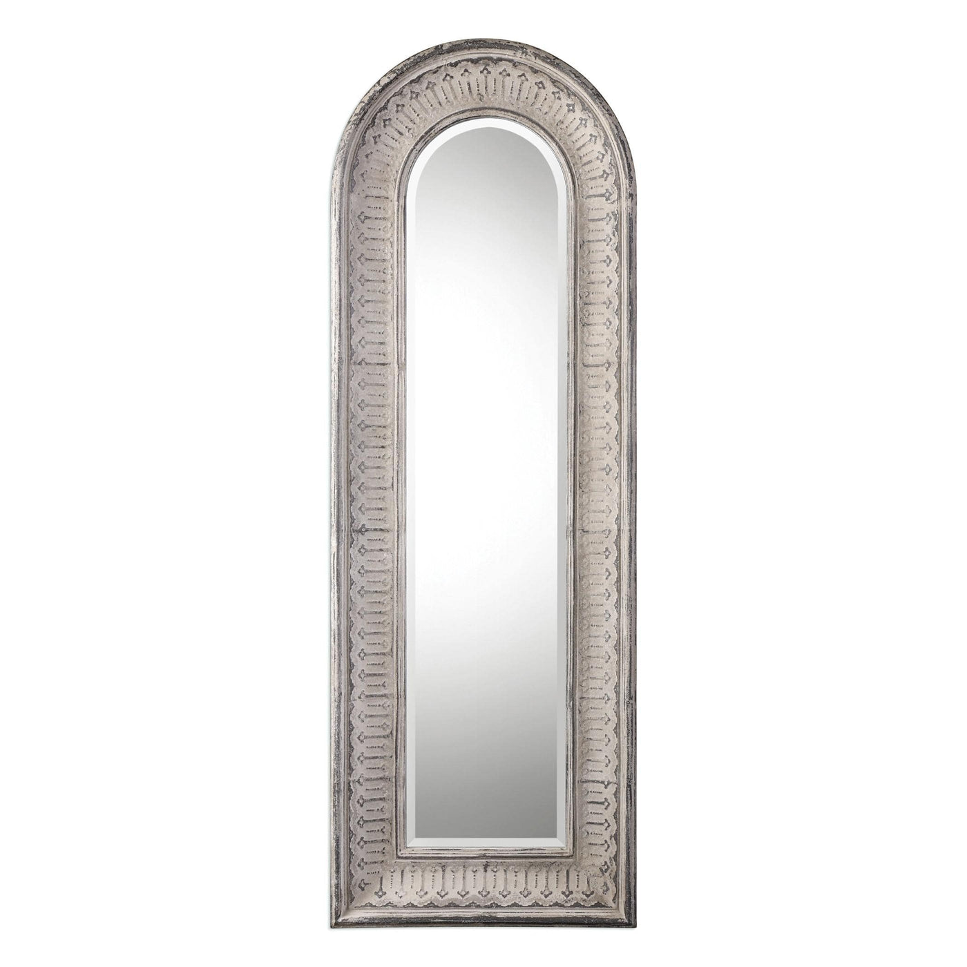 Uttermost Mirrors Argenton Aged Gray Arch Mirror House of Isabella UK